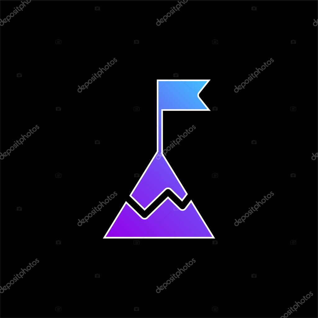Achievement blue gradient vector icon