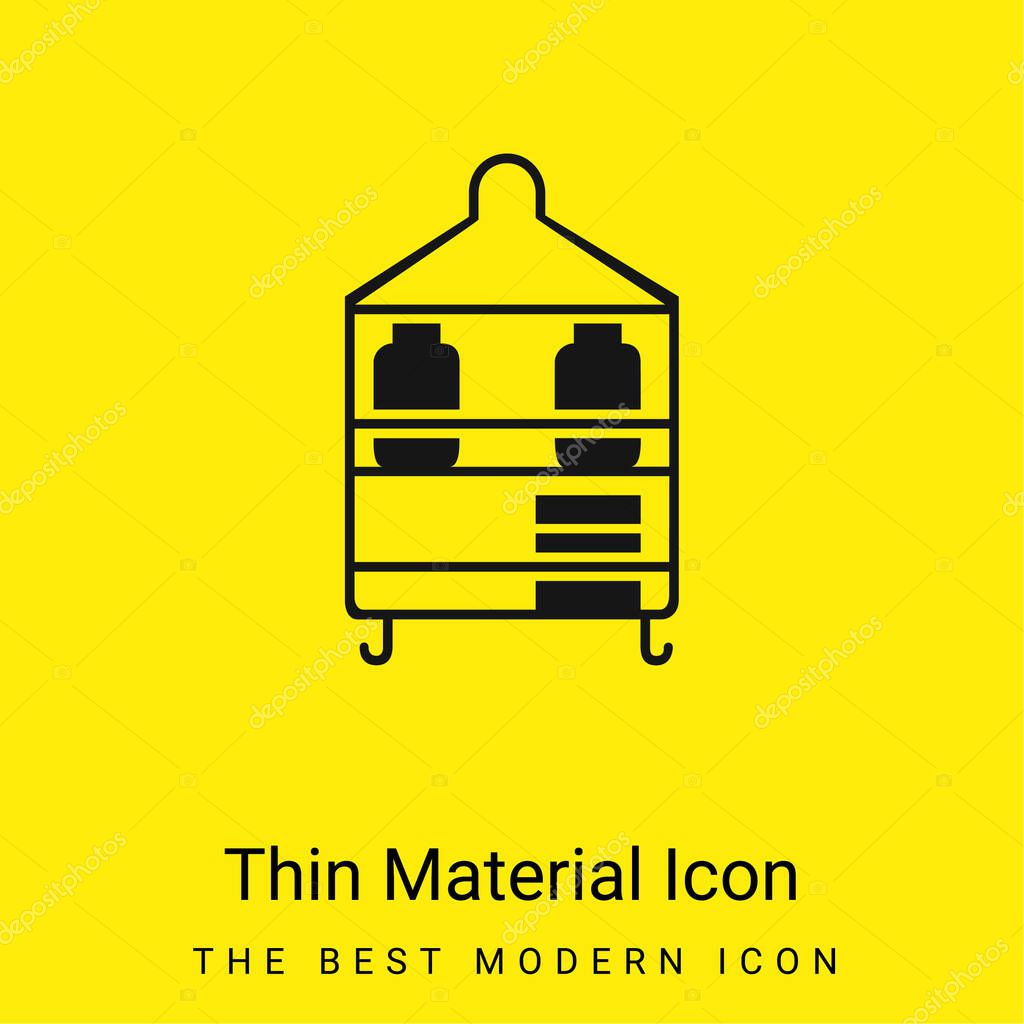 Bathroom Organization Furniture minimal bright yellow material icon