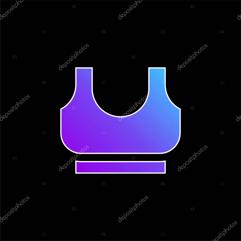 Bra blue gradient vector icon