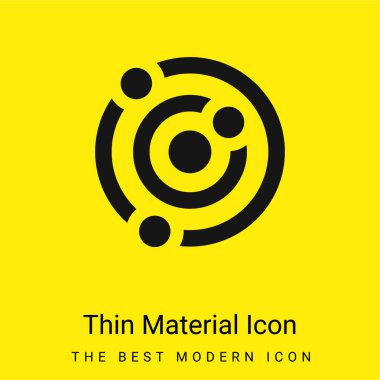 Atom minimal parlak madde simgesi