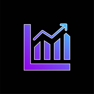 Çubuk Mavi Gradyan vektör simgesi