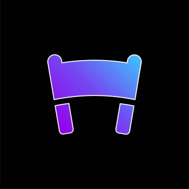 Sancak mavisi gradyan vektör simgesi