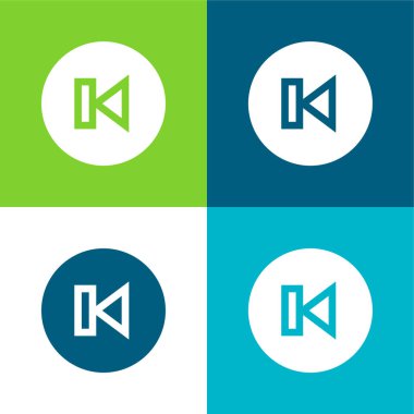 Arka Düz Renk en az simge seti