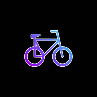 Bisiklet mavi gradyan vektör simgesi