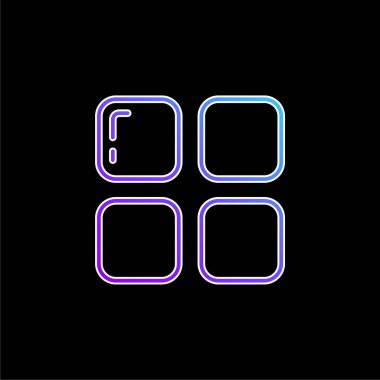 Mavi gradyan vektör simgesini uygular