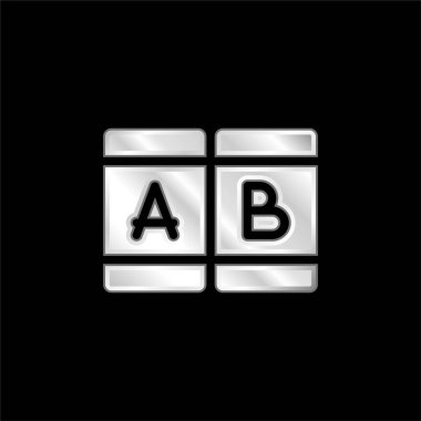 Gümüş kaplama metalik bir simge