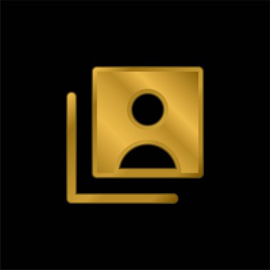 Altın kaplama metalik simge veya logo vektörünü hesaplar