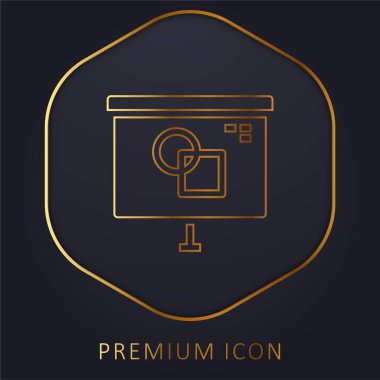 Sanat ve Tasarım Altın Hat prim logosu veya simgesi