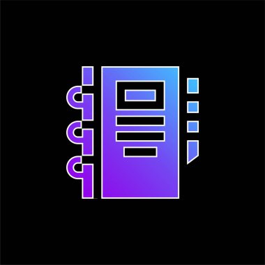 Gündem mavi gradyan vektör simgesi