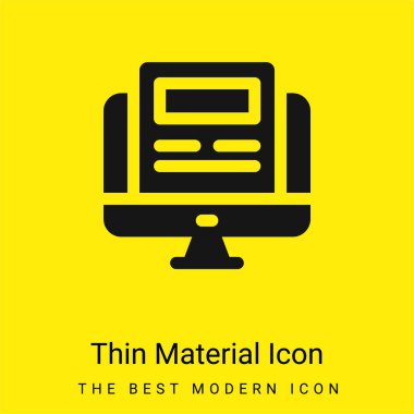 Article minimal bright yellow material icon clipart