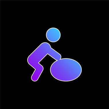 Bebek mavisi gradyan vektör simgesi