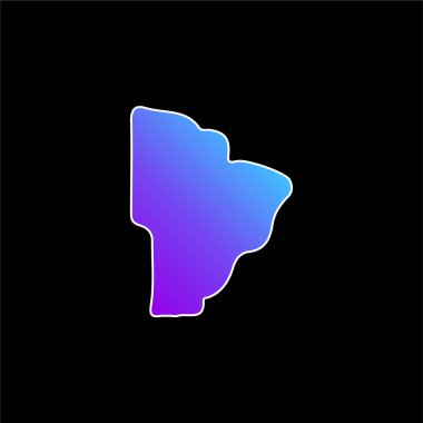 Brezilya mavi gradyan vektör simgesi