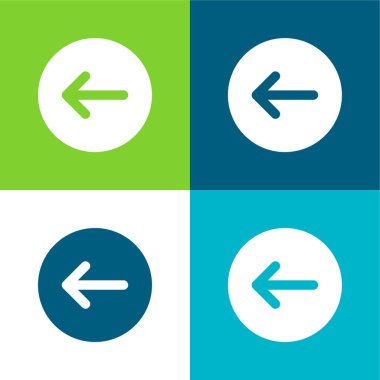 Arka Düz Renk en az simge seti