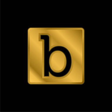 Bloson Logosu altın kaplama metalik simge veya logo vektörü