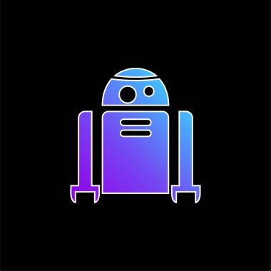 Android Robot mavi gradyan vektör simgesi