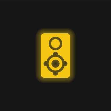 Büyük Sözcü sarı parlak neon simgesi