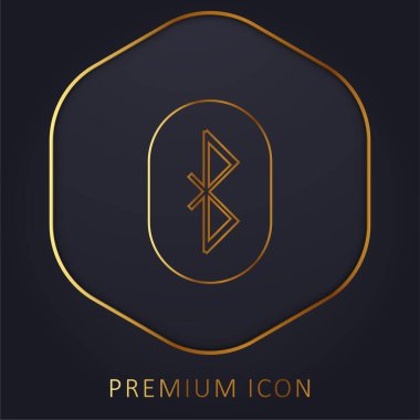 Bluetooth İşaret Altın Hat prim logosu veya simgesi