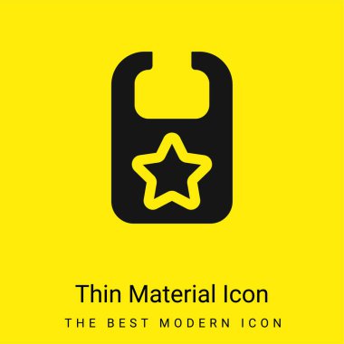 Önlük en az parlak sarı madde simgesi