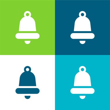 Bell Düz 4 renk simgesi seti