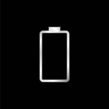 Pil gümüş kaplama metalik simge