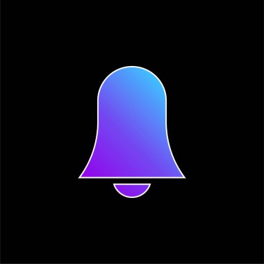 Çan mavisi gradyan vektör simgesi