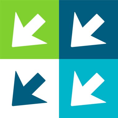 Sol Düz Düz Oku İşaretle Minimum Renk simgesi