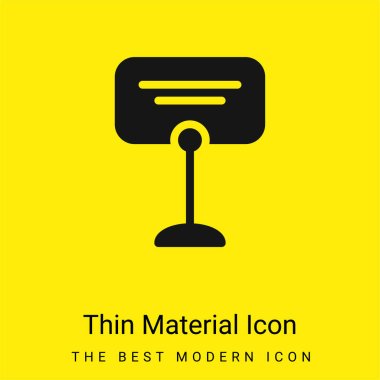 Booked minimal bright yellow material icon clipart