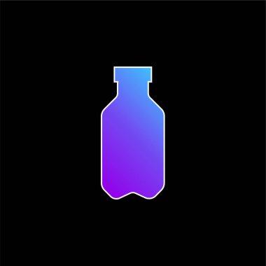 Şişe mavi gradyan vektör simgesi