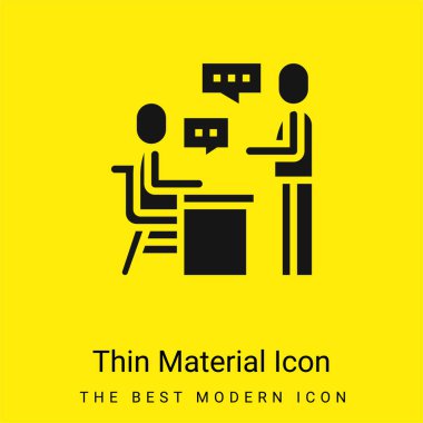 Assigment minimal bright yellow material icon clipart