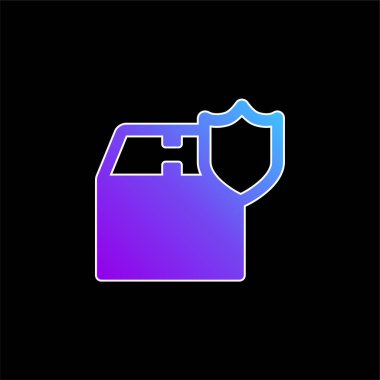 Kutu mavisi gradyan vektör simgesi