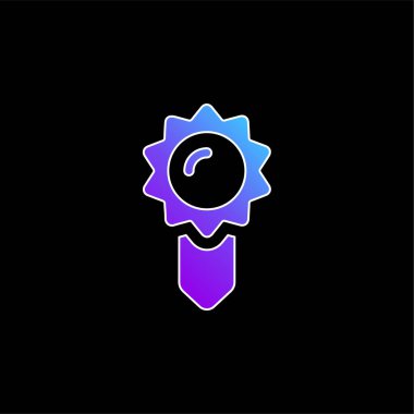 Yer imi mavi gradyan vektör simgesi