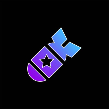 Bomba mavi gradyan vektör simgesi