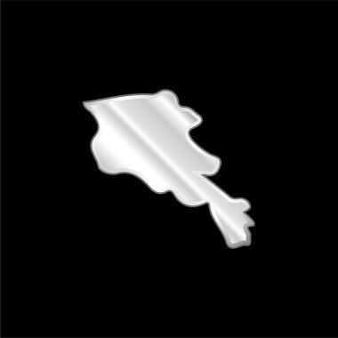 Ermenistan gümüş kaplama metalik simgesi