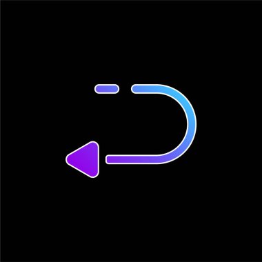 Arka mavi gradyan vektör simgesi