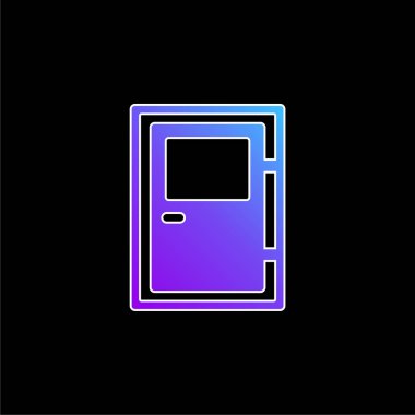 Büyük Kapı mavi eğimli vektör simgesi