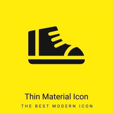 Boots minimal bright yellow material icon clipart