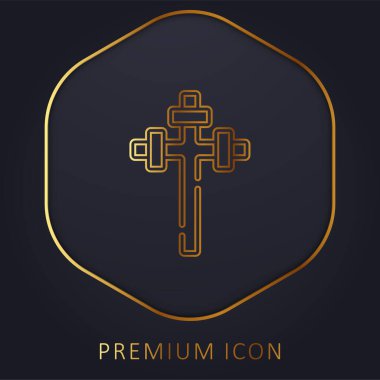 Aaronic altın çizgisi prim logosu veya simgesi