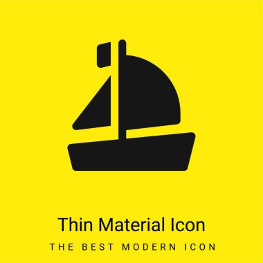 Tekne en az parlak sarı madde simgesi