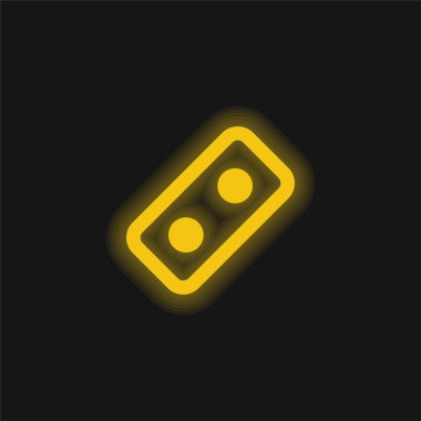 Parlayan sarı neon simgesini engelle