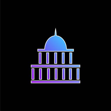 Amerikan Hükümeti Binası Mavi Gradyan vektör simgesi
