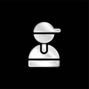 Gümüş kaplama metalik simge