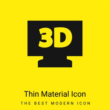 3D Televizyon Asgari Parlak Sarı Madde simgesi