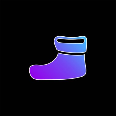 Noel mavi gradyan vektör simgesi için Çizme