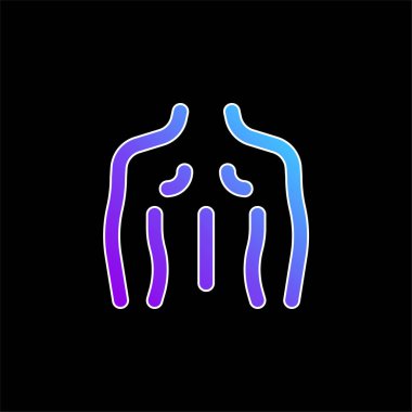 Arka mavi gradyan vektör simgesi