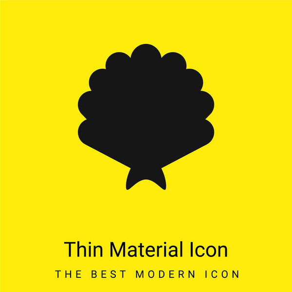 Big Shell minimal bright yellow material icon