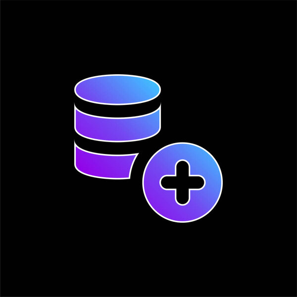 Добавить значок синего градиента