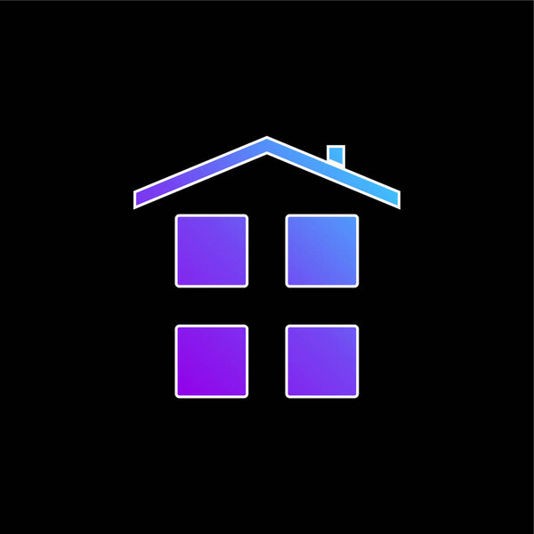 Значок синего градиента