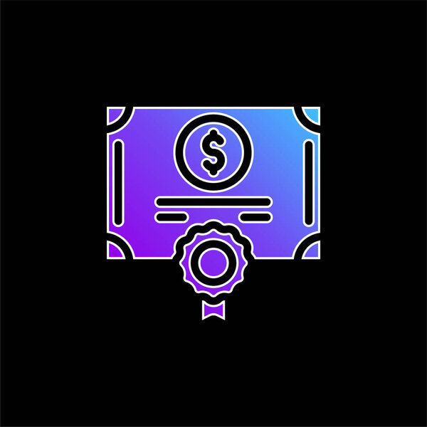 Bond blue gradient vector icon