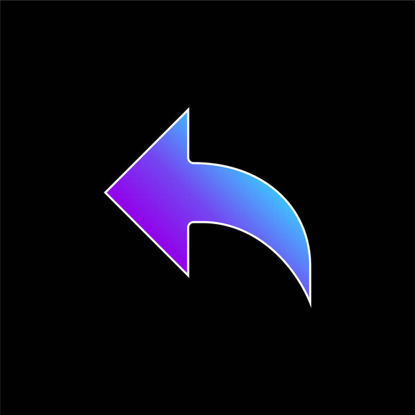 Arrow blue gradient vector icon