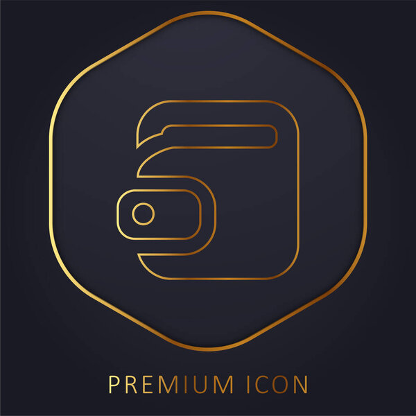 Big Torch golden line premium logo or icon